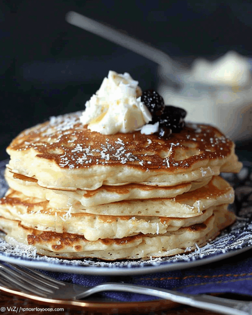 Coconut Cream Pancakes