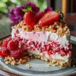 Berrylicious Strawberry Crunch Cheesecake