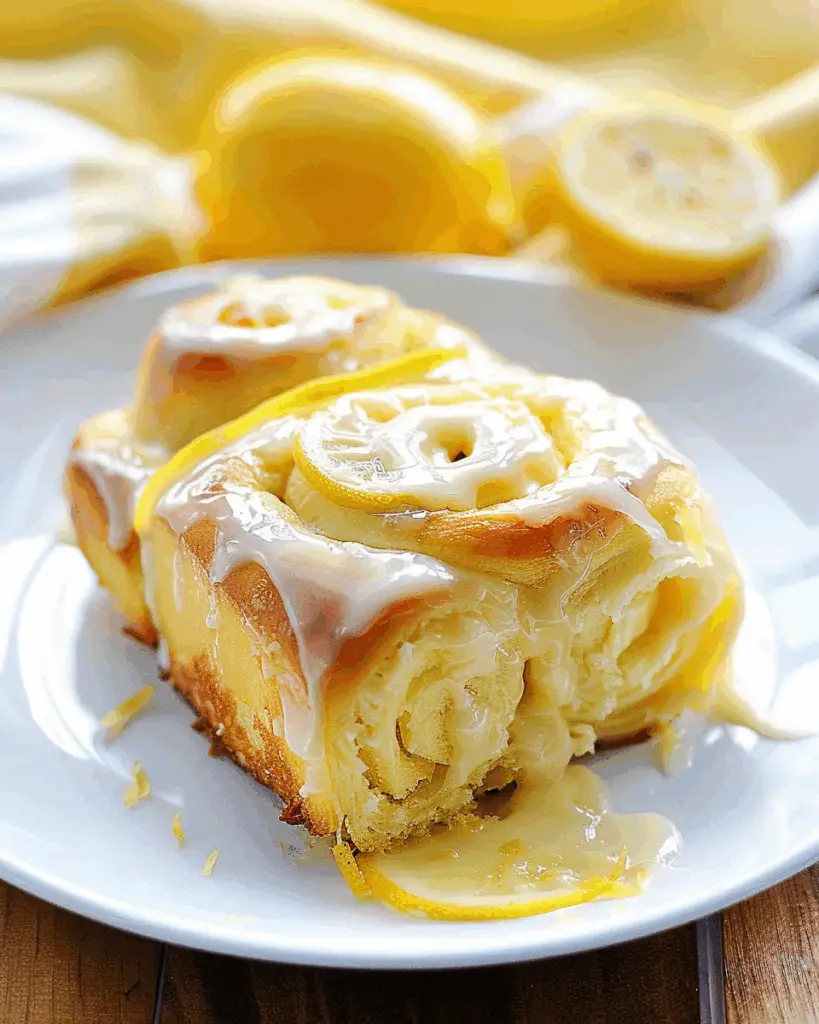 Sticky Lemon Rolls with Lemon Cream Cheese Glaze