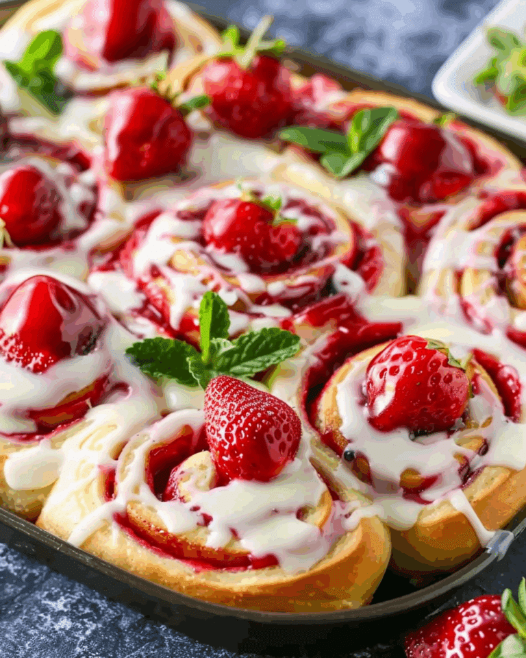 Strawberry Cheesecake Cinnabon Rolls Recipe