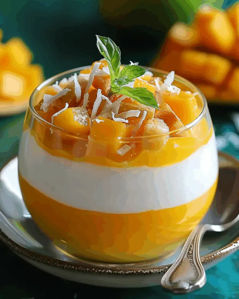 The Best Mango Coconut Panna Cotta