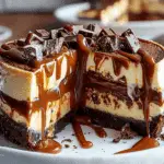Caramel Brownie Cheesecake