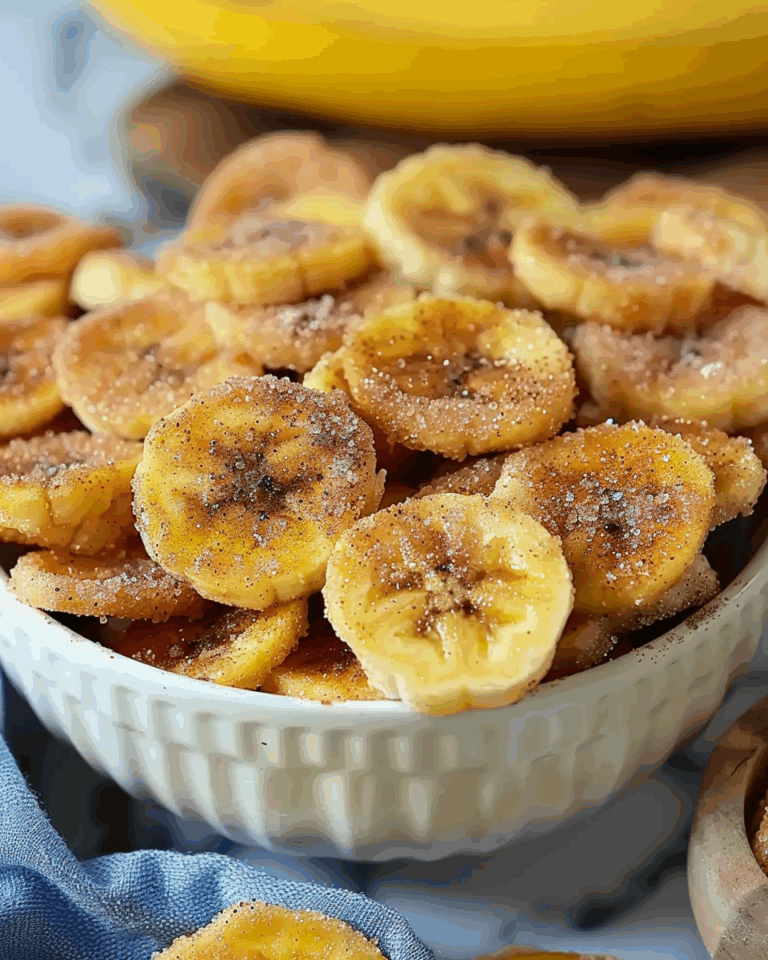 Cinnamon‑Sugar Air Fryer Banana Chips