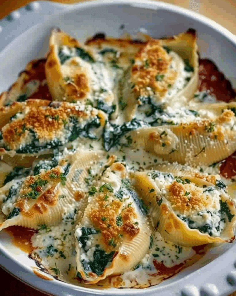 Spinach and Ricotta Stuffed Shells Recipe