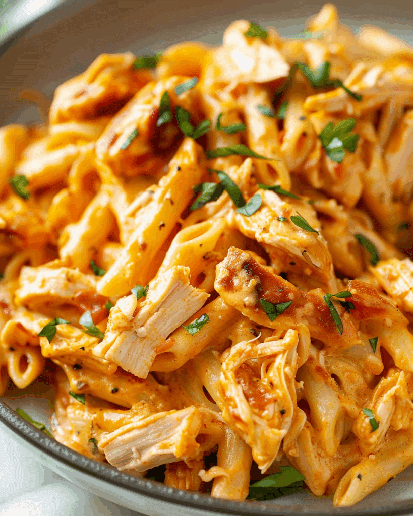 Buffalo Chicken Pasta – One Pot!