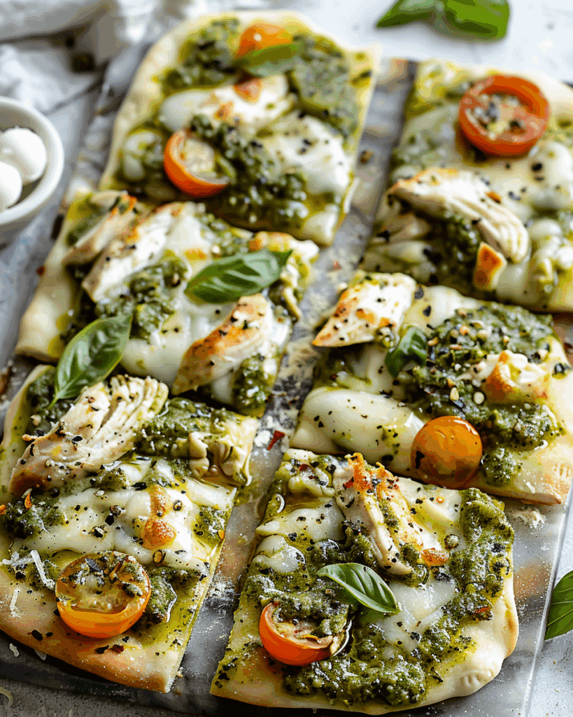 Chicken Pesto Flatbread
