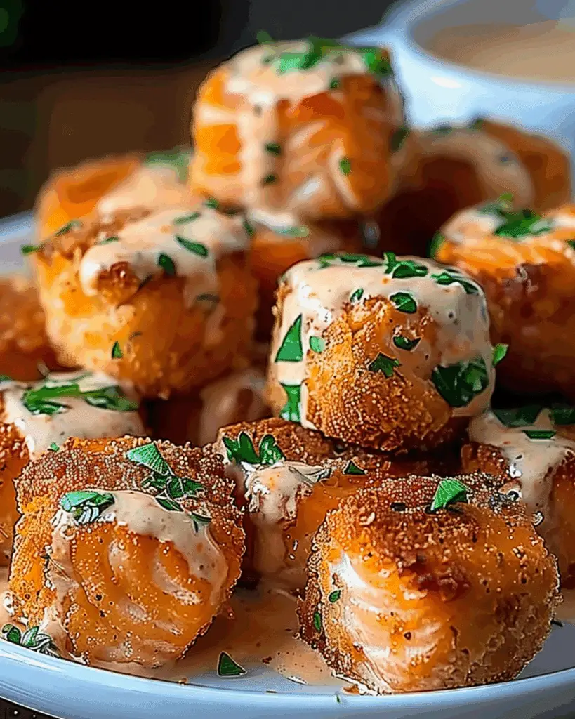 Crispy Bang Bang Salmon Bites