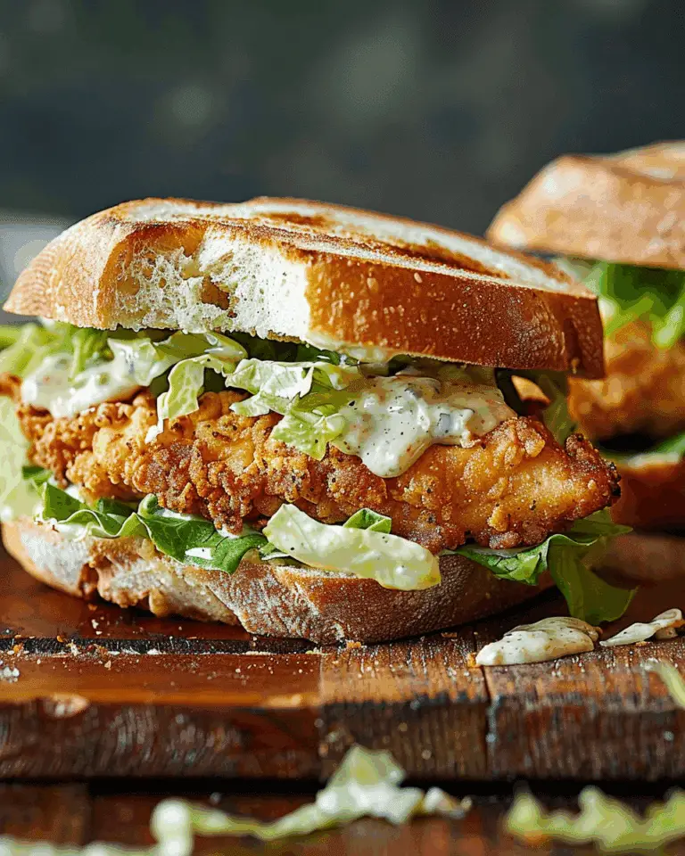 Crispy Chicken Caesar Sandwich