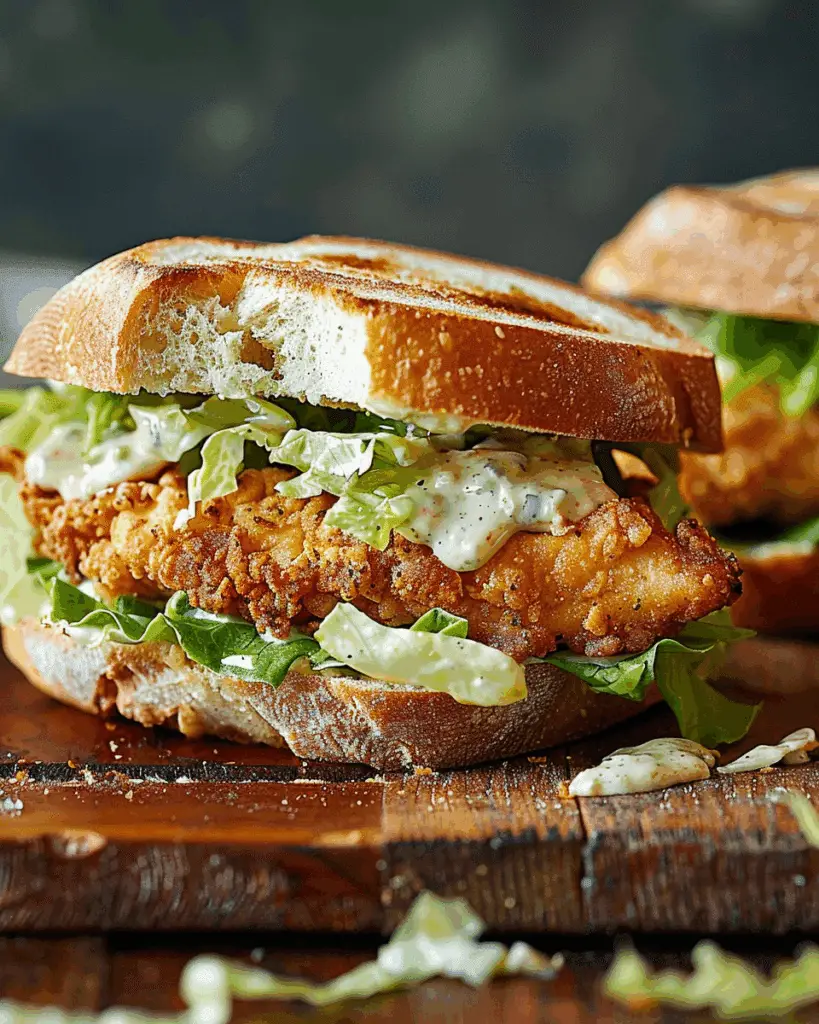 Crispy Chicken Caesar Sandwich