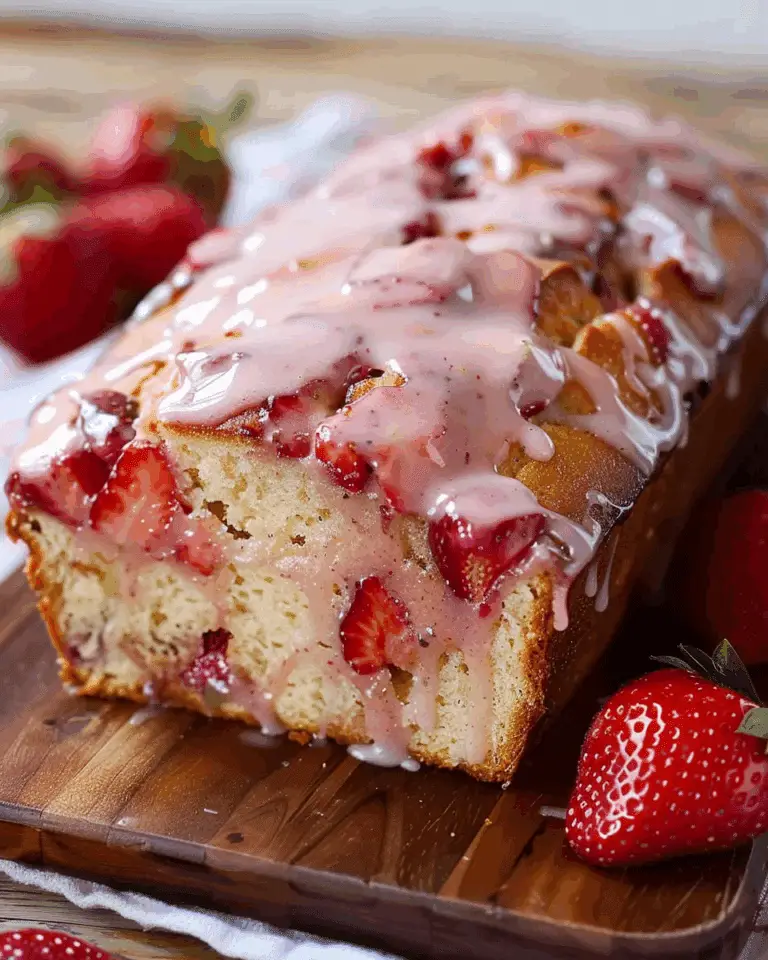 Glazed Strawberry Bread