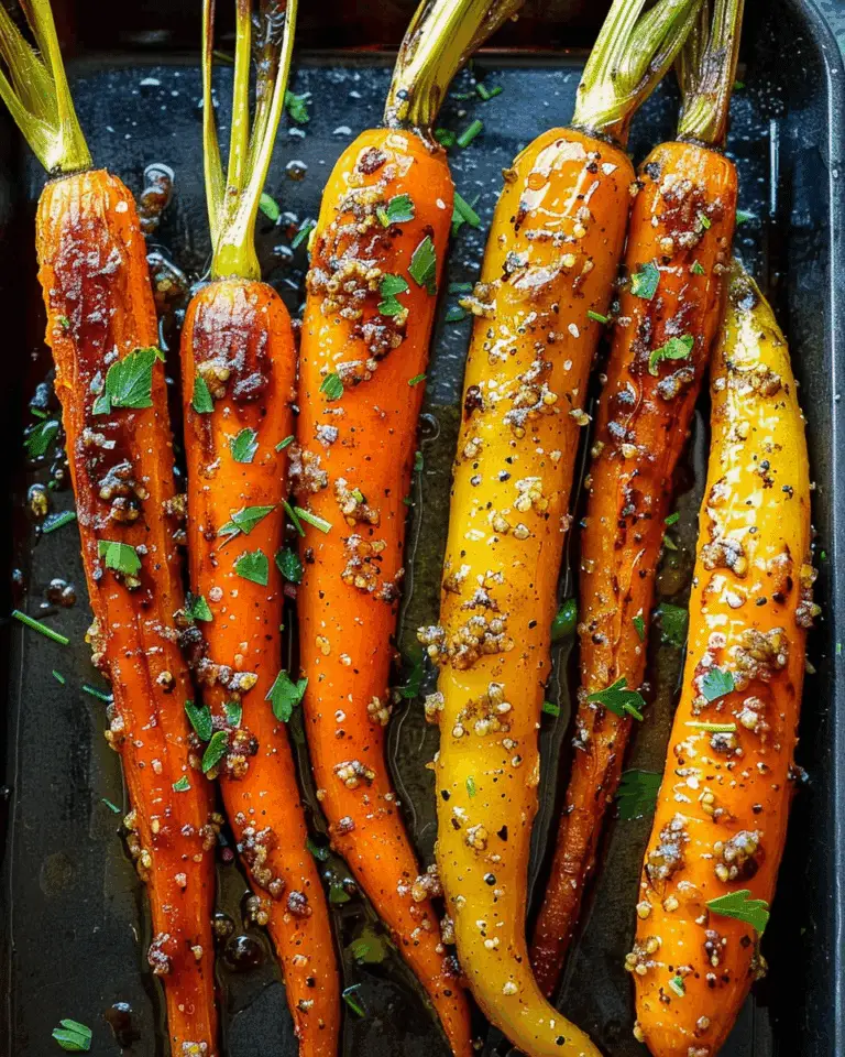 Maple Dijon Roasted Carrots