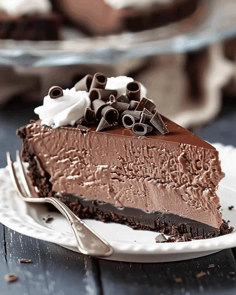 No Bake Chocolate Cheesecake