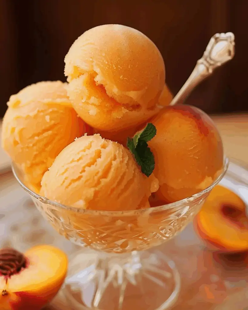 Peach Sorbet: A Refreshing and Fruity Summer Treat
