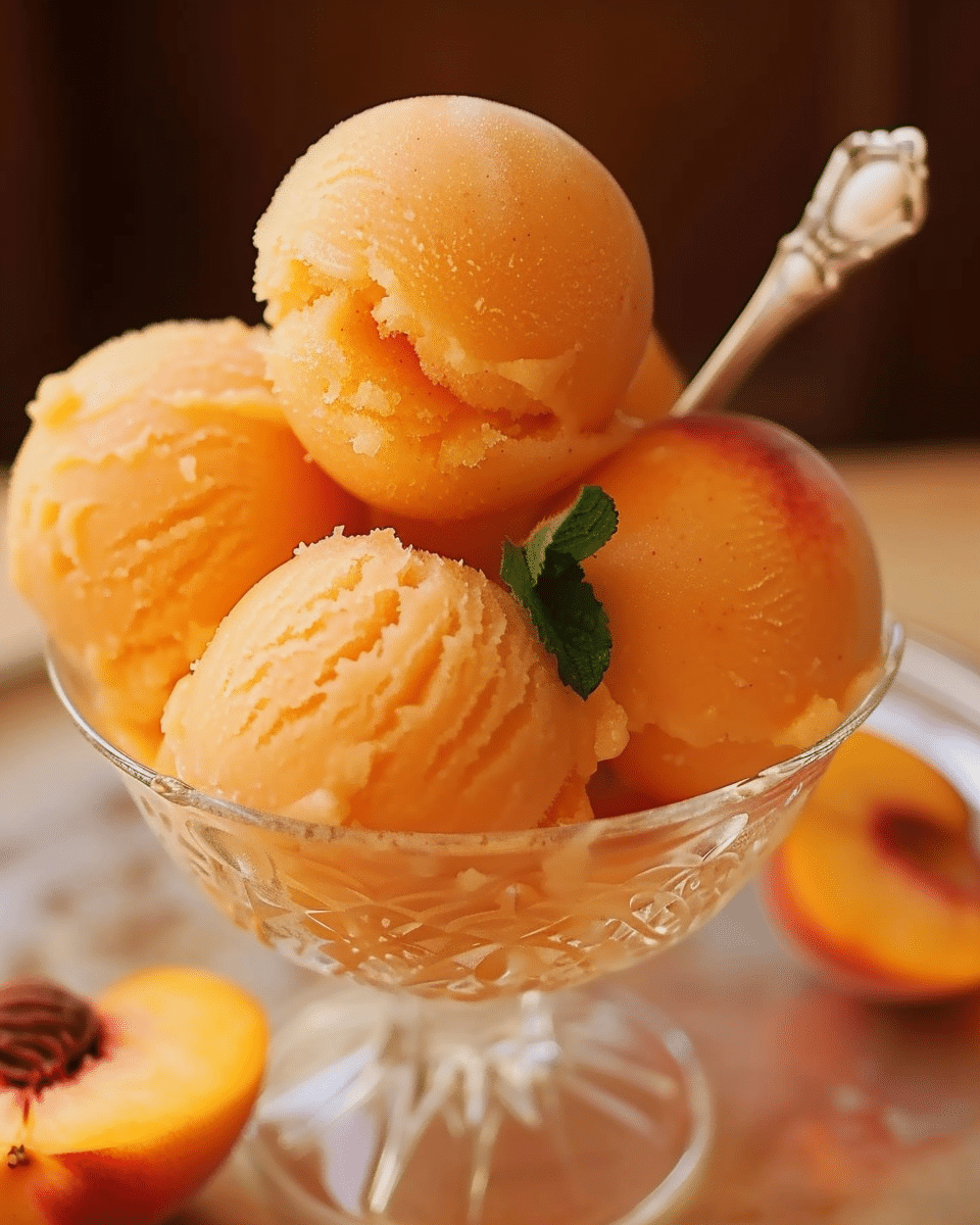 Peach Sorbet: A Refreshing and Fruity Summer Treat