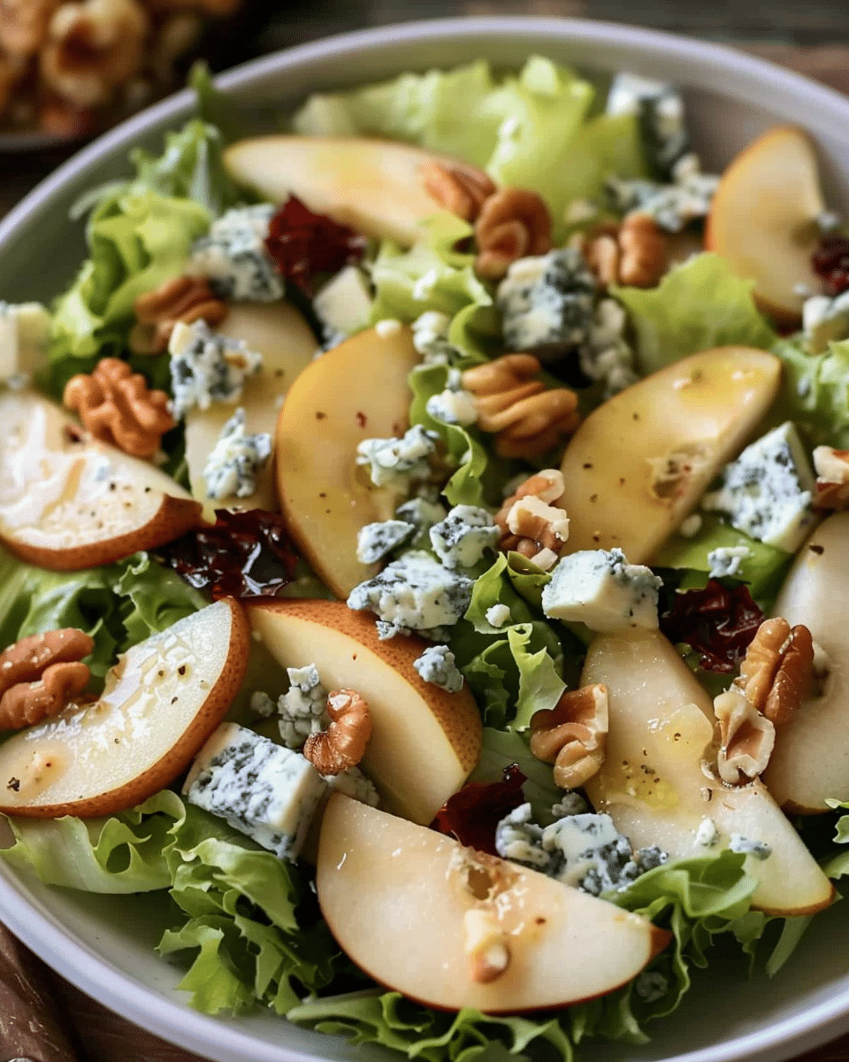 Barefoot Contessa Pear and Blue Cheese Salad