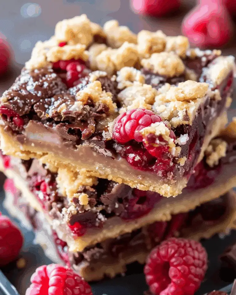 Chocolate Raspberry Crumb Bars