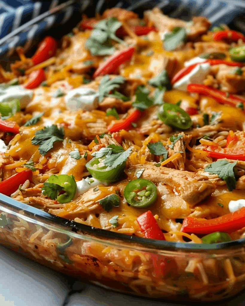 Fajita Chicken Casserole