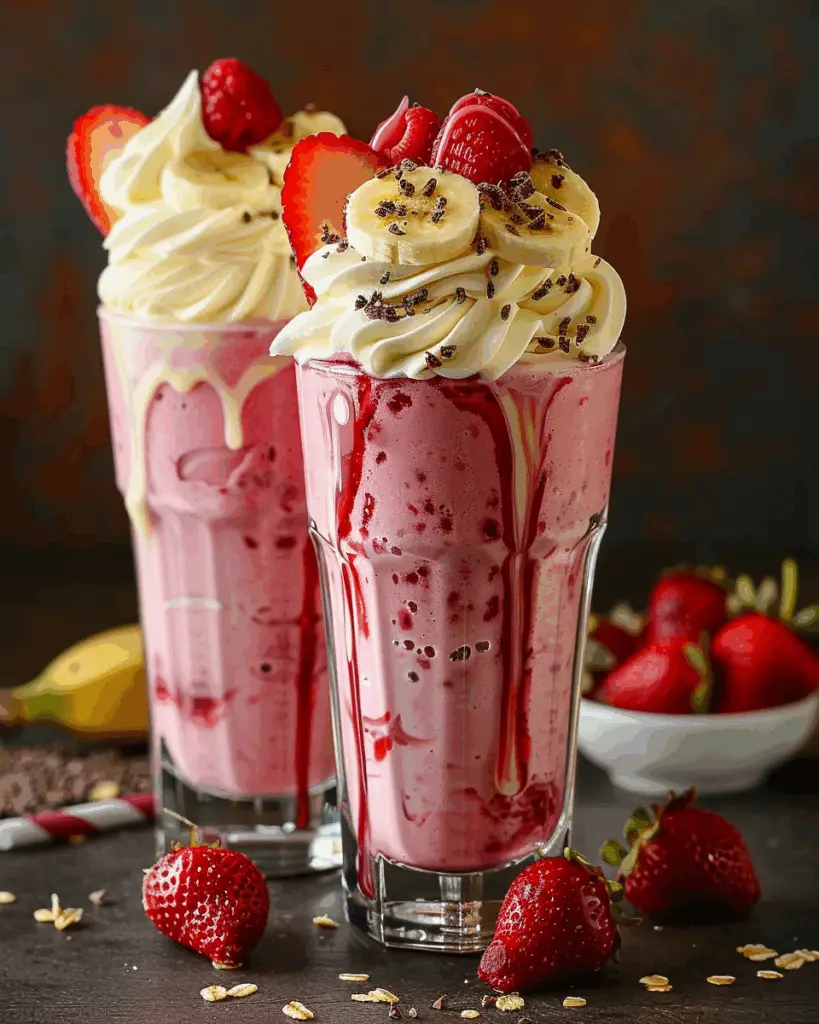 Summer Strawberry Banana Shake