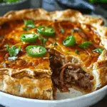 Zesty Jalapeño & Cheese Beef Pie with Leftover Brisket