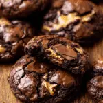 Swirled Brownie Cookies with a Peanut Butter Twist