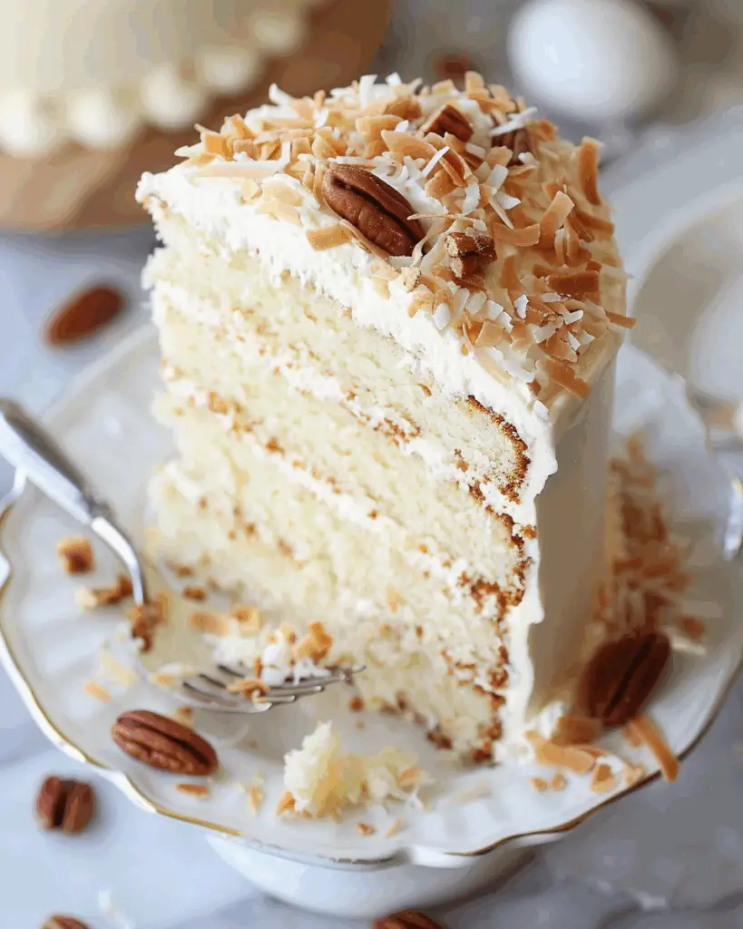 White German Chocolate Cake