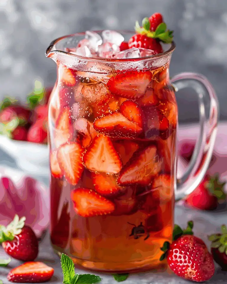Refreshing Southern Style Strawberry Sweet Tea