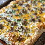 Sausage Gravy Biscuit Breakfast Pizza