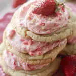 Strawberry Banana Pudding Cookies With Cheesecake