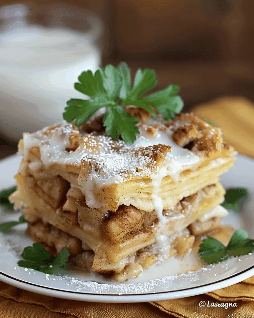 Cinnamon Roll Apple “Lasagna”