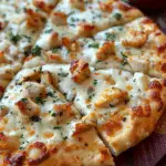Roasted Garlic White Chicken Pizza