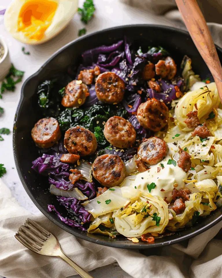 Easy Sausage and Cabbage Skillet