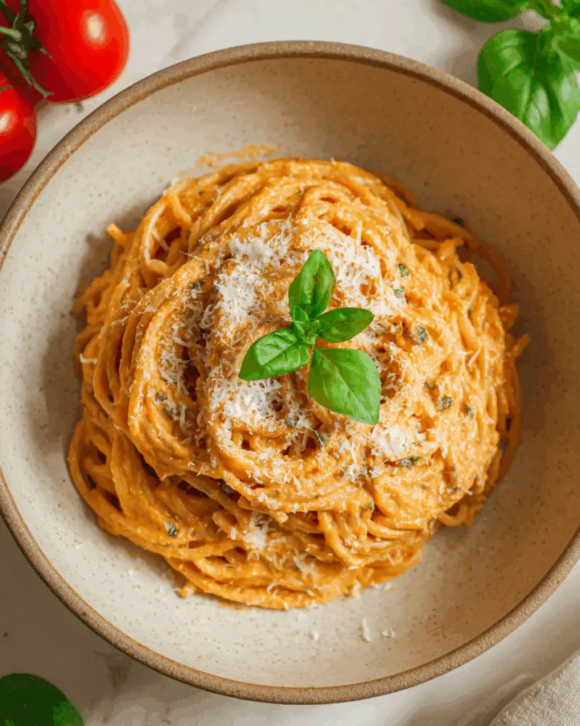 Roasted Tomato and Garlic Ricotta Pasta