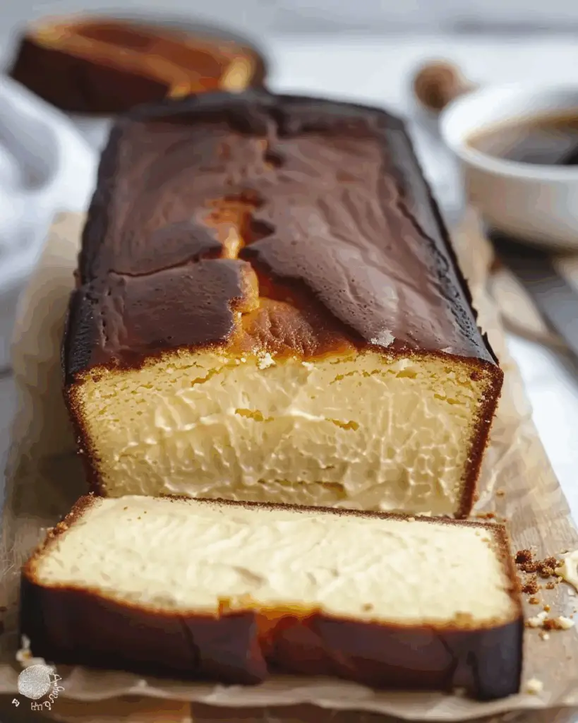 Burnt Basque Cheesecake in a Loaf Pan