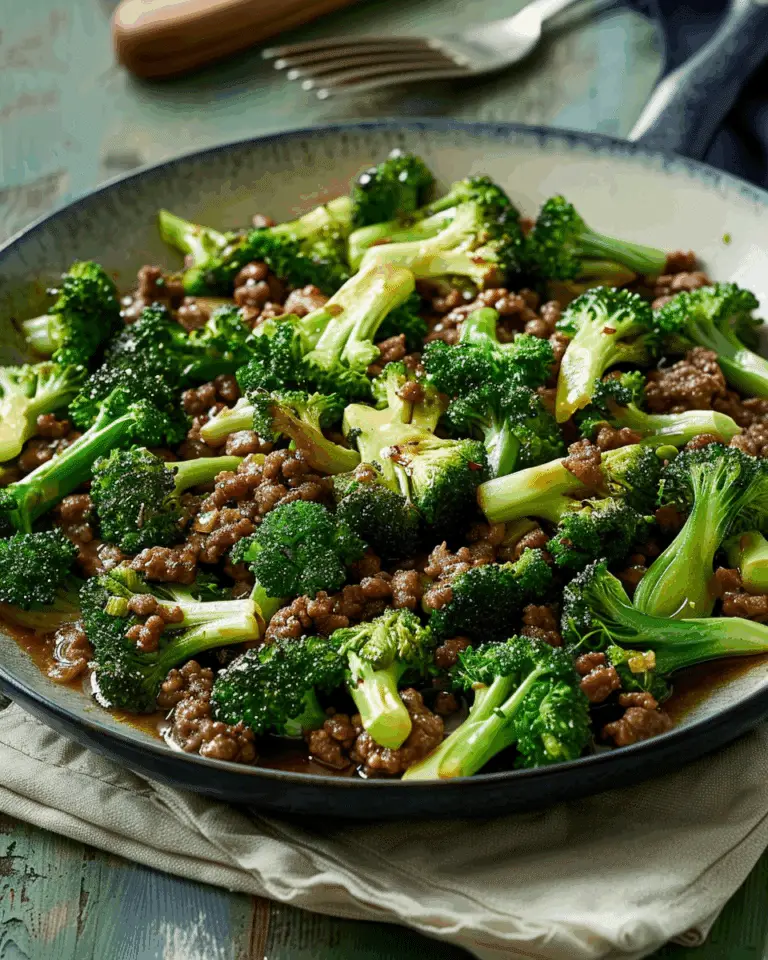 Keto Hamburger Broccoli Skillet