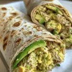 Tuna Avocado Egg Wrap