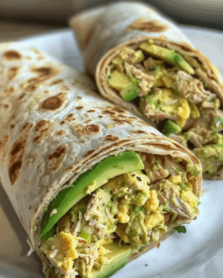 Tuna Avocado Egg Wrap