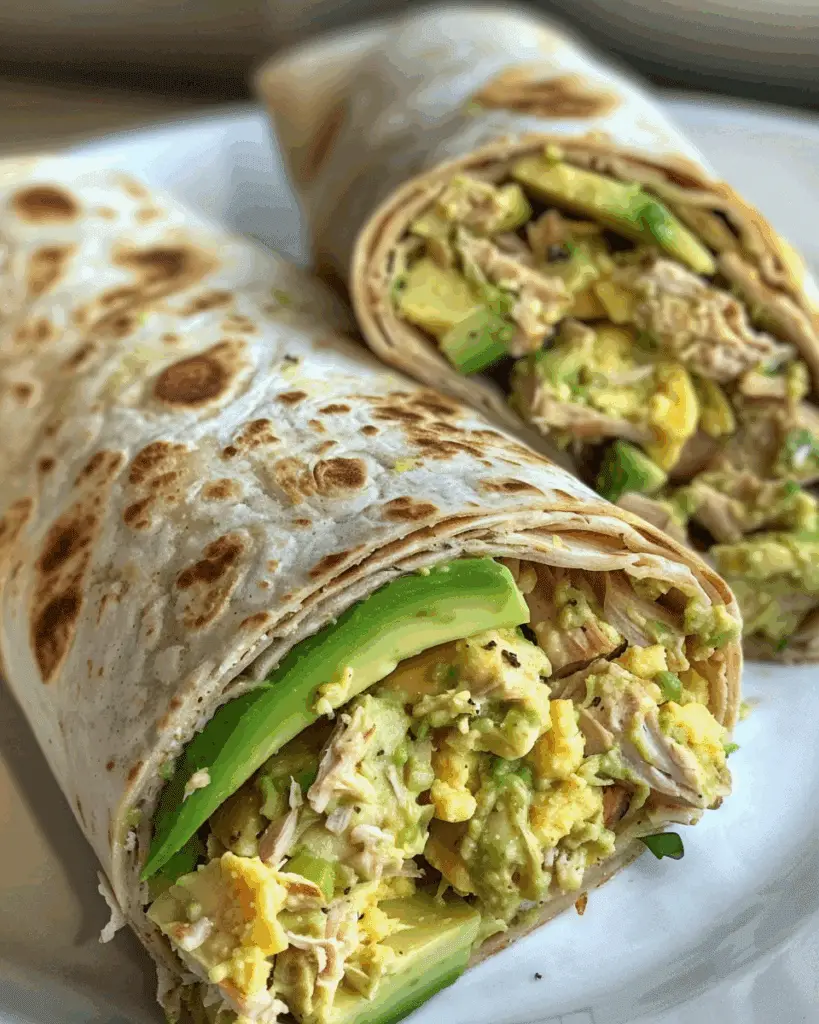 Tuna Avocado Egg Wrap