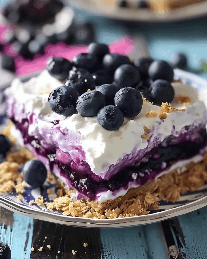 Blueberry Delight (No‑Bake Dessert)