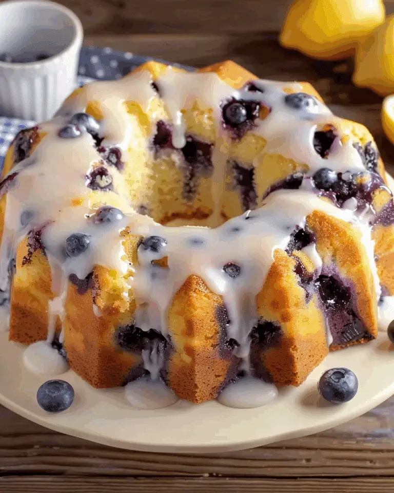 Lemon Blueberry Pound Cake