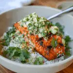 Air Fryer Spicy Hasselback Salmon