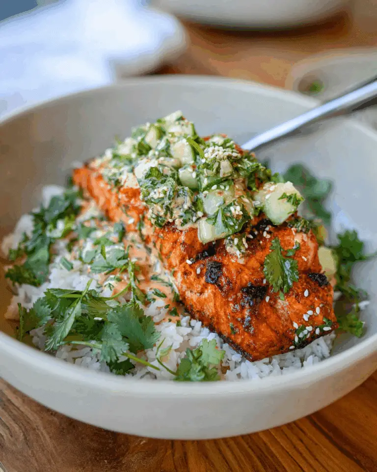 Air Fryer Spicy Hasselback Salmon