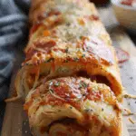 Tremendous Cheesy Pepperoni Stromboli