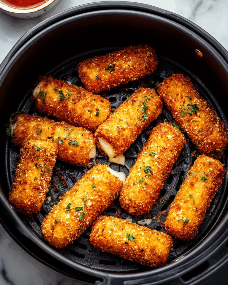 Air Fryer Mozzarella Sticks Recipe