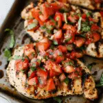 Easy Bruschetta Chicken (Grilled or Baked)