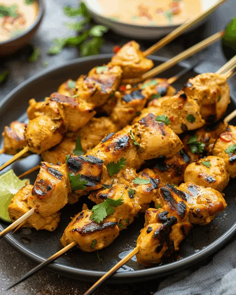 Chicken Satay with Easy Peanut Sauce
