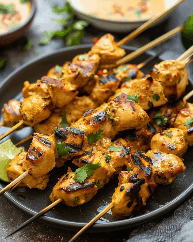 Chicken Satay with Easy Peanut Sauce