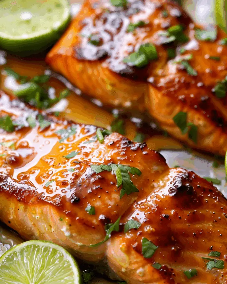 Sticky Honey Lime Glazed Salmon (Quick & Easy!)