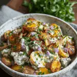 Crispy Smashed Potato Salad