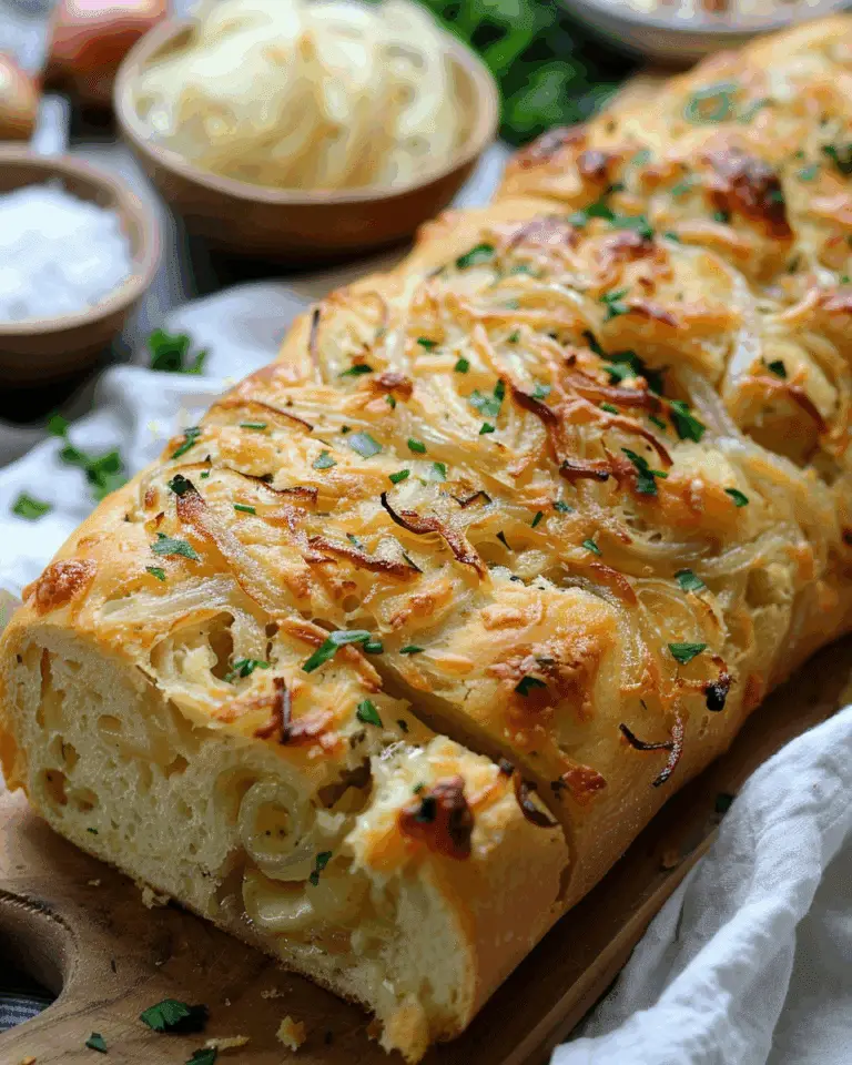 Soft Cheesy Onion Bread