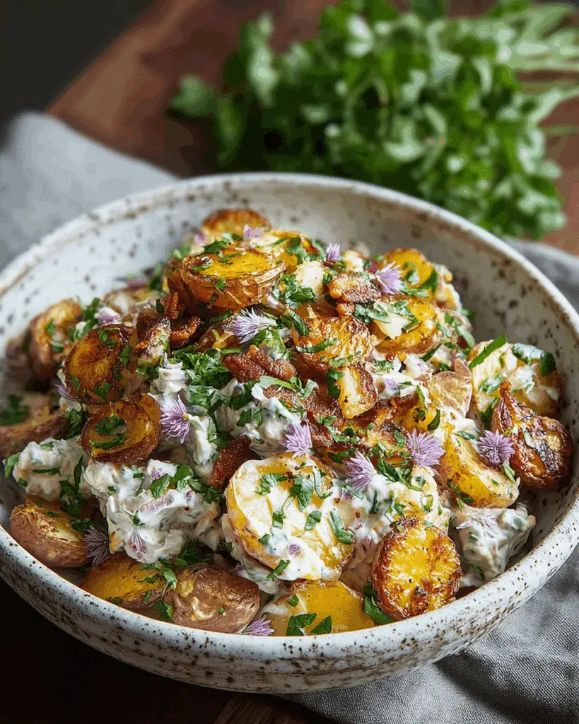 Crispy Smashed Potato Salad
